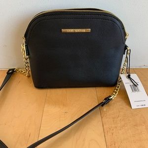 Steve Madden Black Marilyn Dome Crossbody Purse
